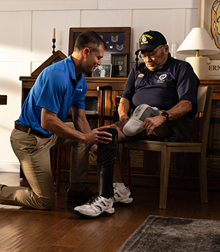 Banner image highlighting veteran caregiver services.